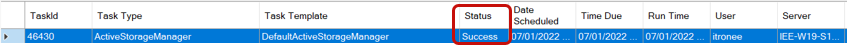 The status of the task monitor.